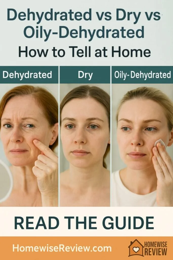 Dehydrated vs Dry vs Oily-Dehydrated