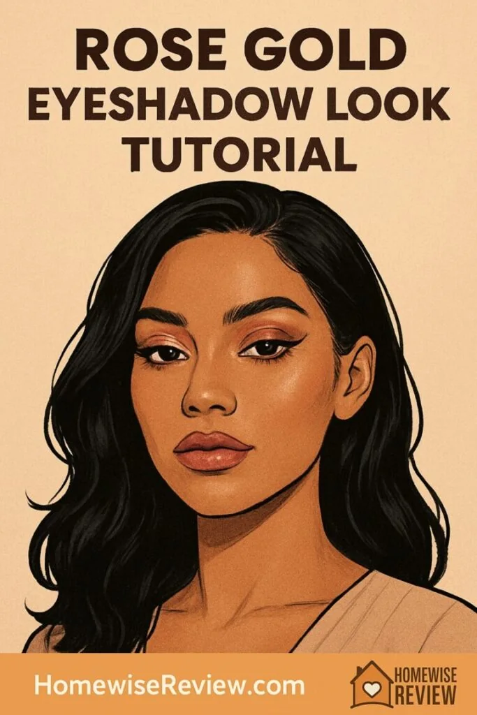 Rose Gold Eyeshadow Look Tutorial for Everyday & Date Night