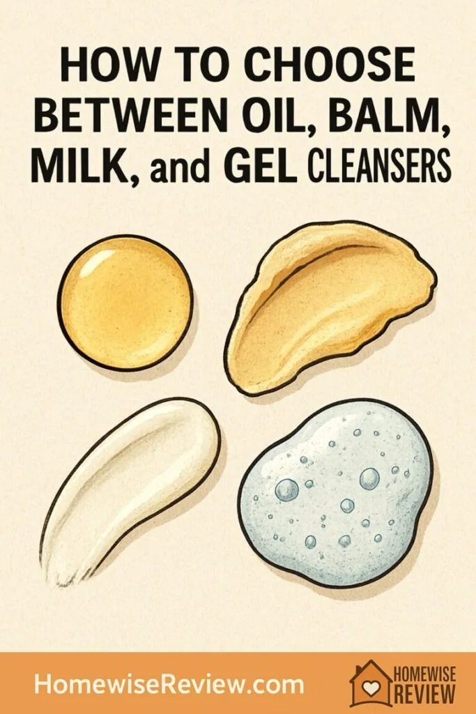 How to Choose Between Oil, Balm, Milk, and Gel Cleansers