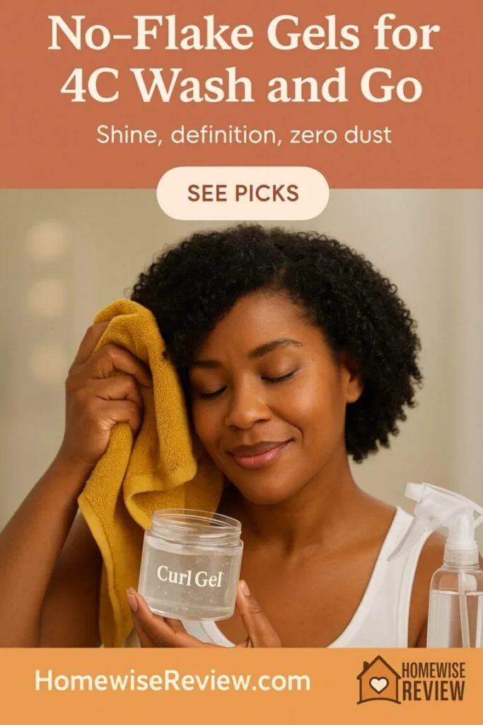 No Flake Styling Gels for 4C Wash and Go