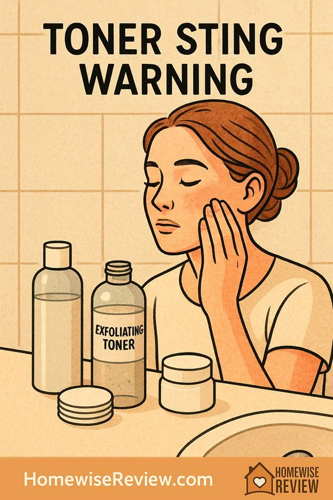 exfoliating toner stings