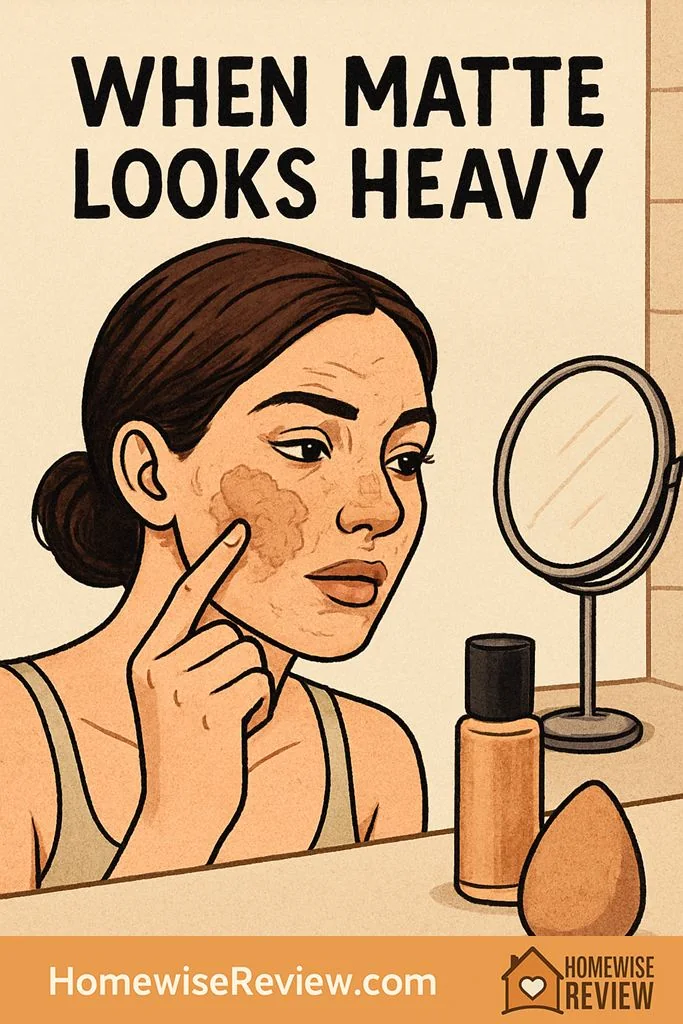 matte foundation cakey