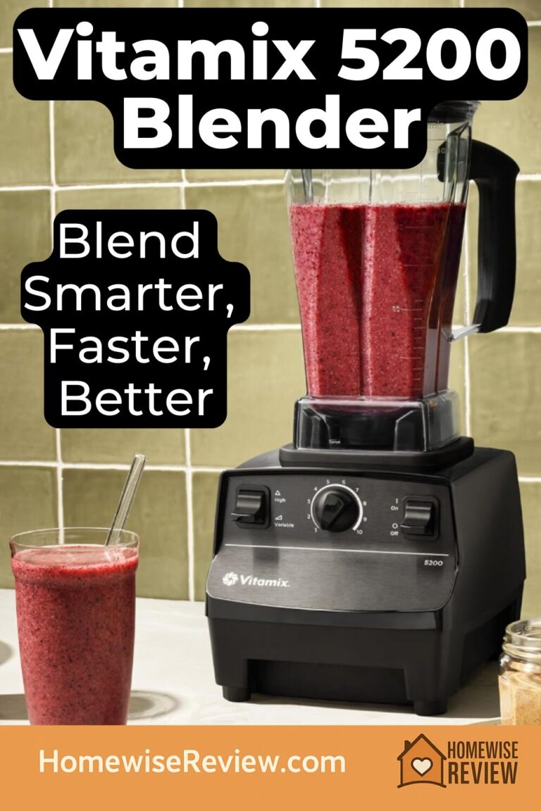 Vitamix 5200 Professional Grade Blender for Smoothies, Food Grinder and Emulsifier, 64oz Pitcher, Black