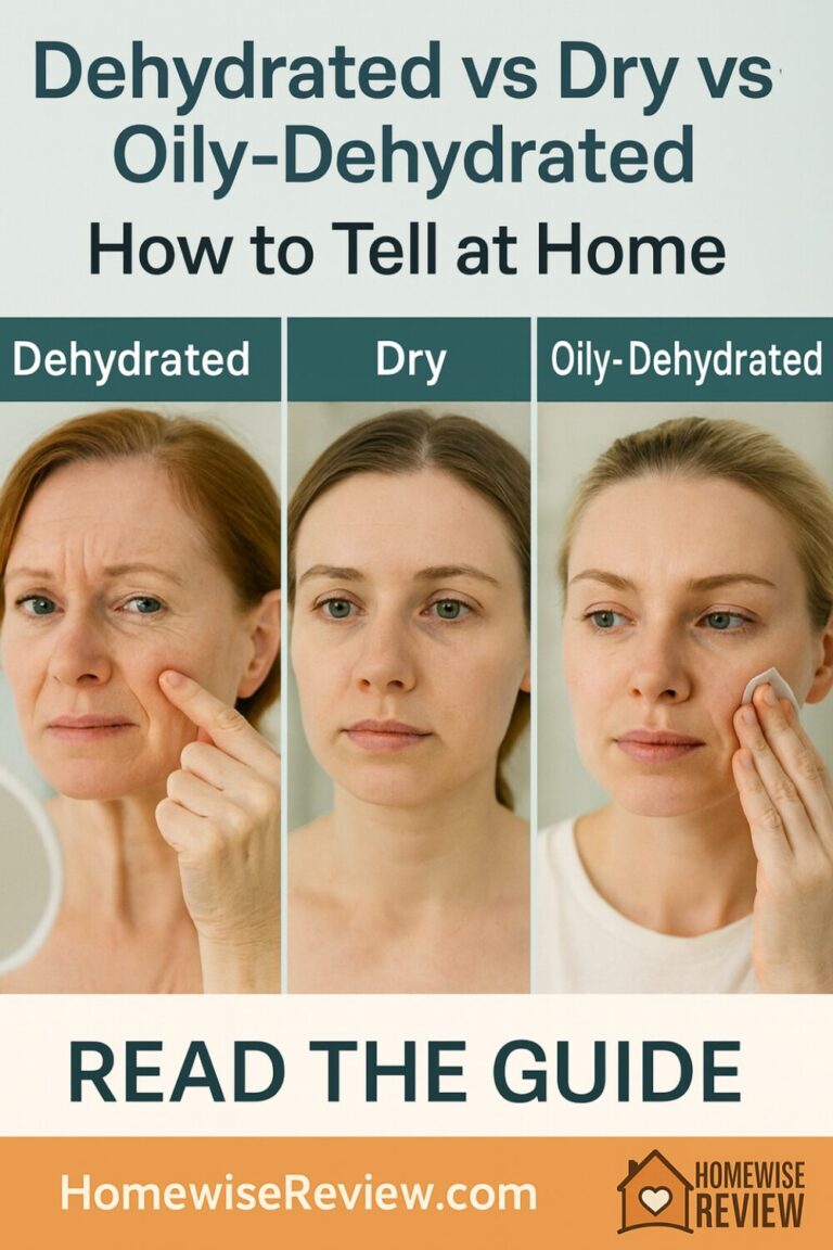 Dehydrated vs Dry vs Oily-Dehydrated