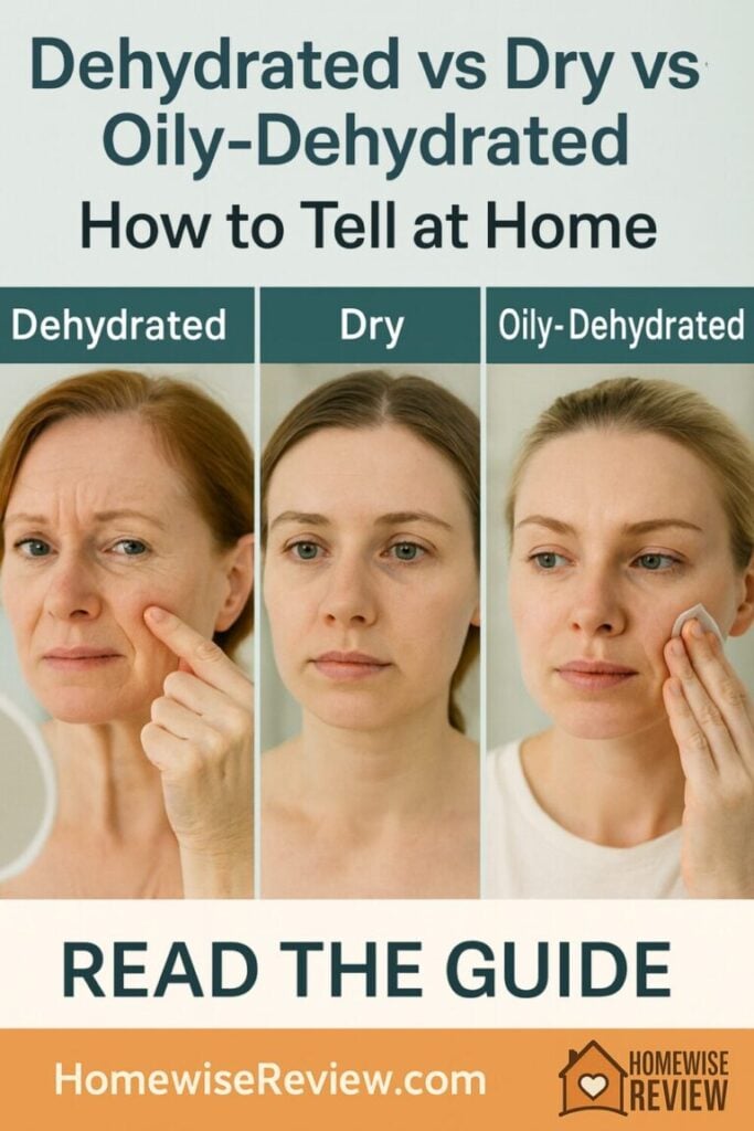 Dehydrated vs Dry vs Oily-Dehydrated