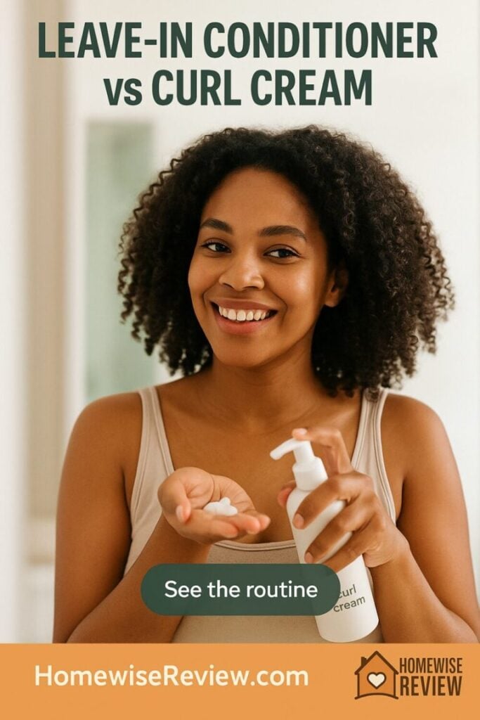 Leave-In Conditioner vs Curl Cream
