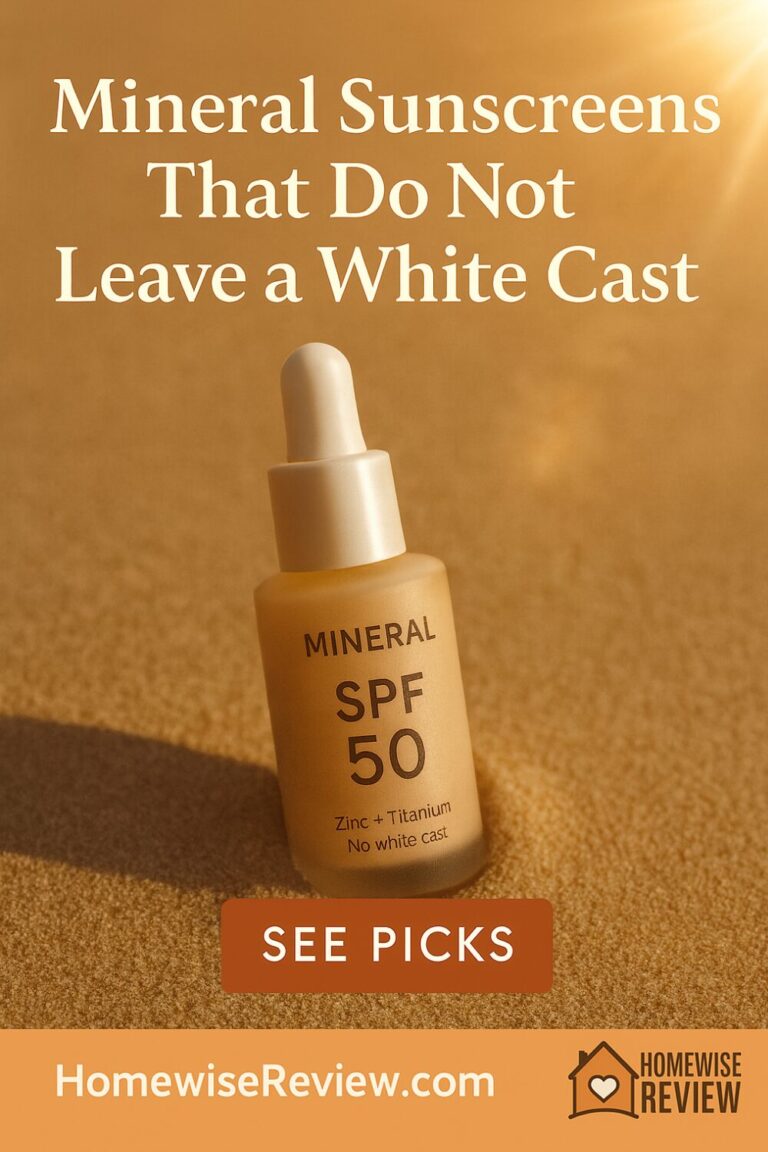 Mineral Sunscreens That Do Not Leave a White Cast