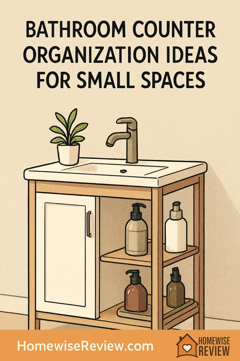Bathroom Counter Organization Ideas for Small Spaces