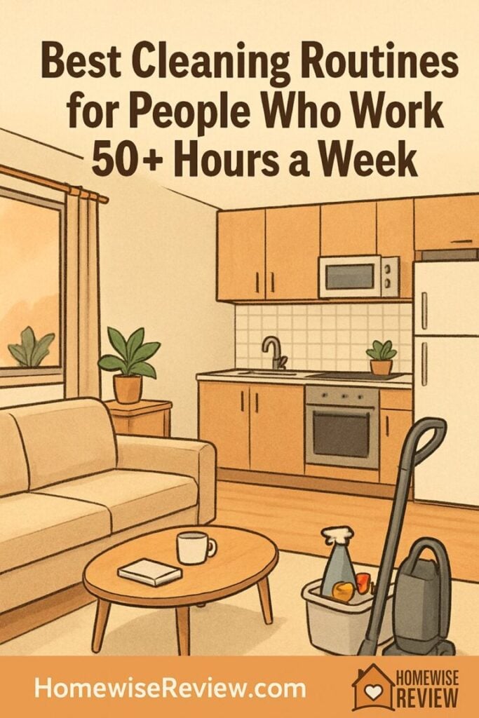 Best Cleaning Routines for People Who Work 50+ Hours a Week