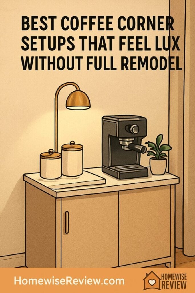Best Coffee Corner Setups That Feel Lux Without Full Remodel