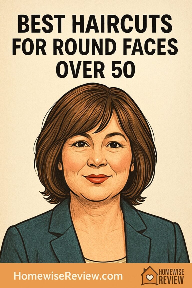 Best Haircuts for Round Faces Over 50