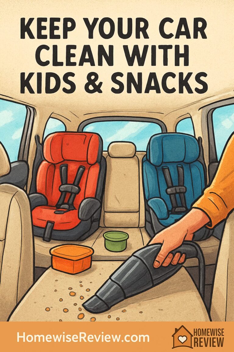 Best Products to Keep Car Interior Clean with Kids & Snacks