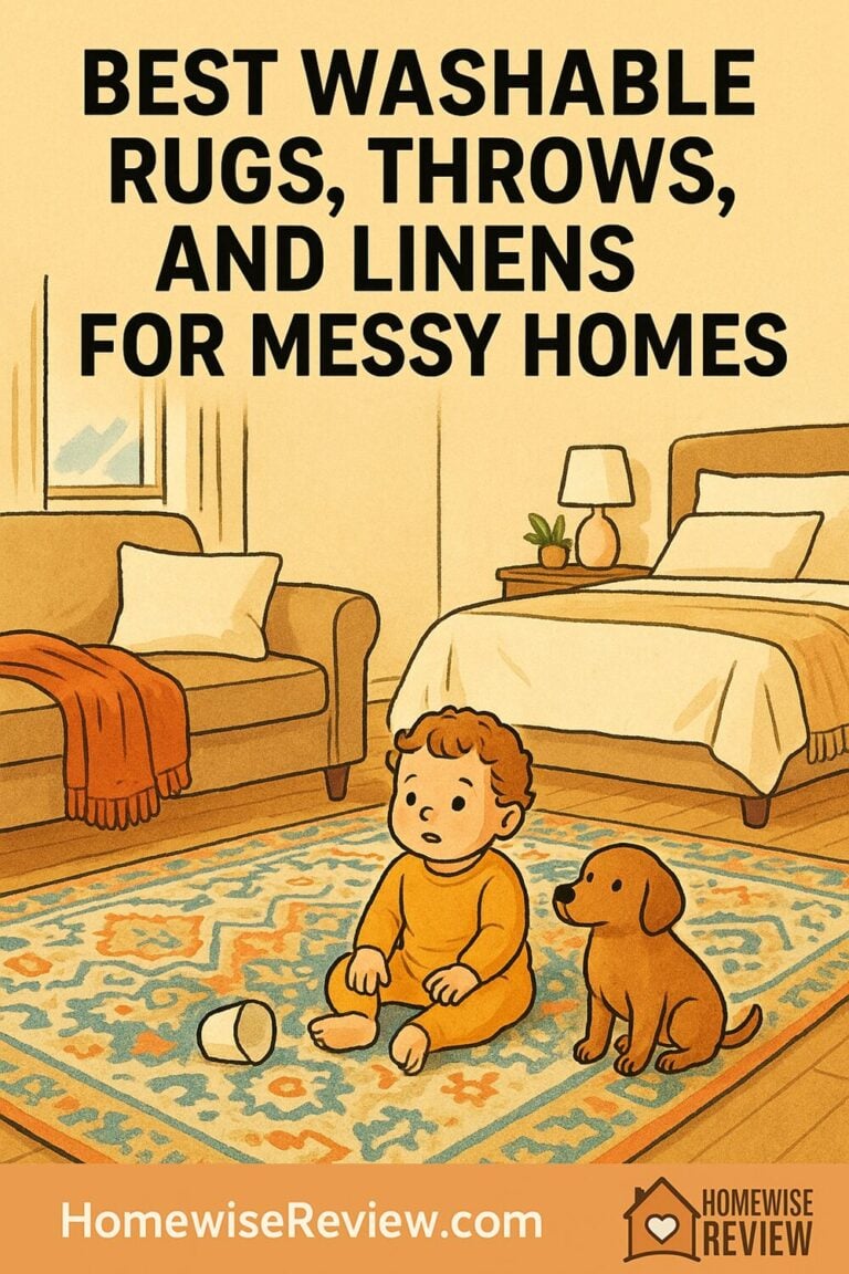 Best Washable Rugs, Throws, and Linens for Messy Homes