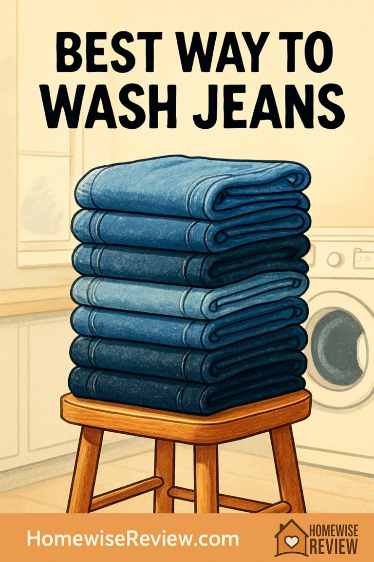 Best way to wash jeans