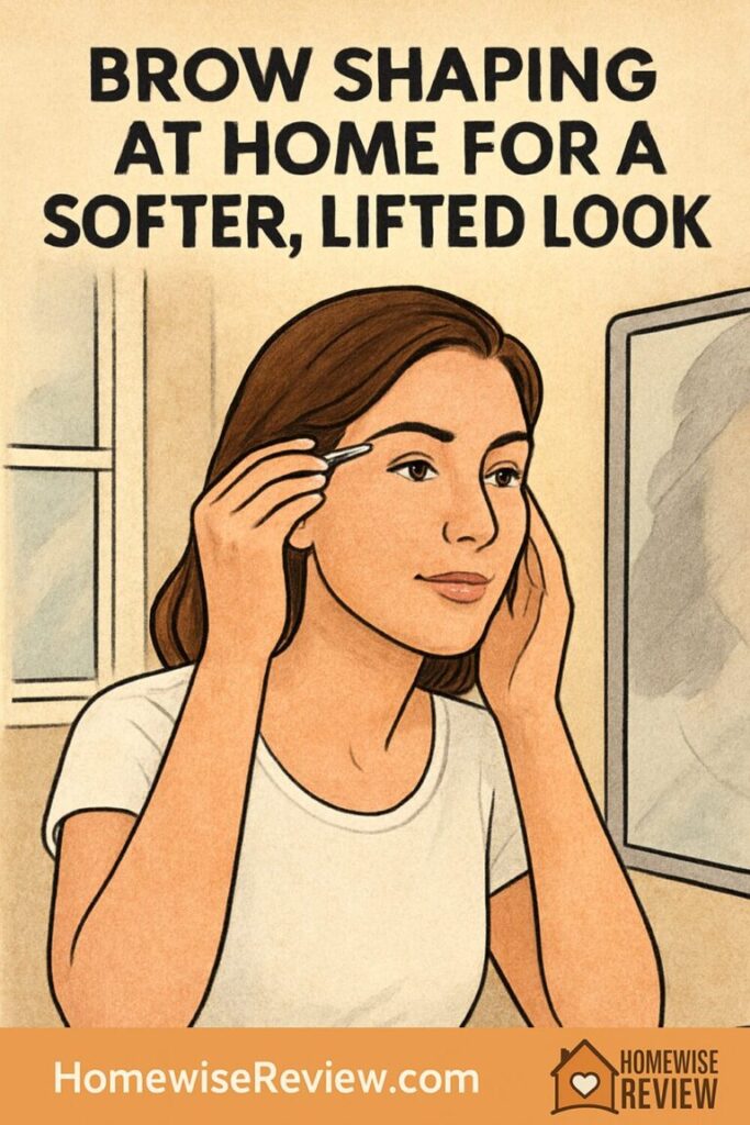 Brow Shaping at Home for a Softer, Lifted Look