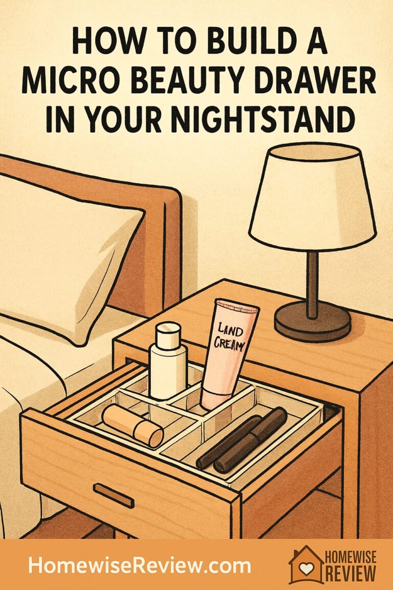 How to Build a Micro Beauty Drawer in Your Nightstand