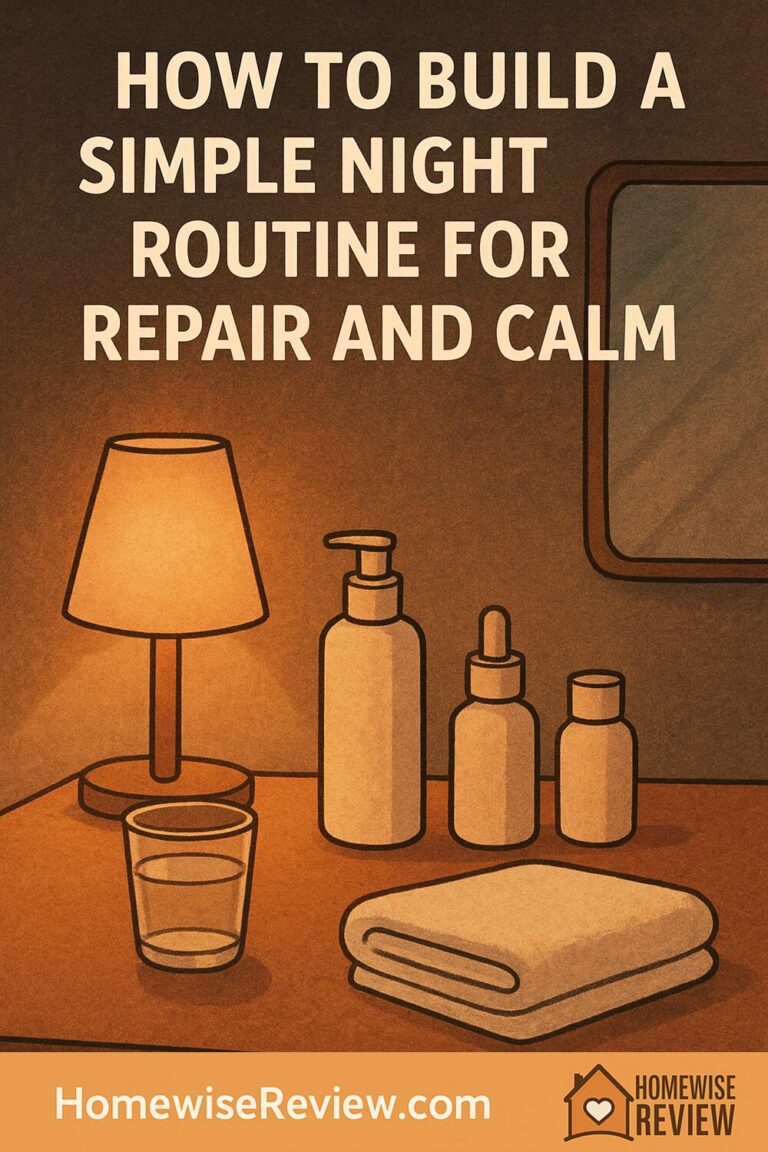 How to Build a Simple Night Routine for Repair and Calm