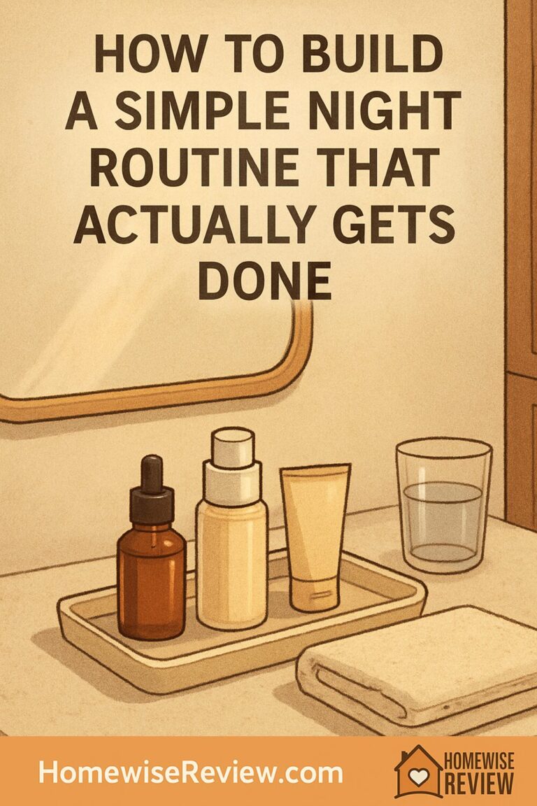 How to Build a Simple Night Routine That Actually Gets Done