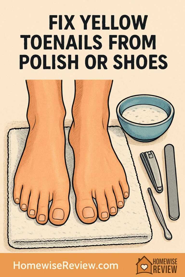 How to Fix Yellow Toenails from Polish or Shoes