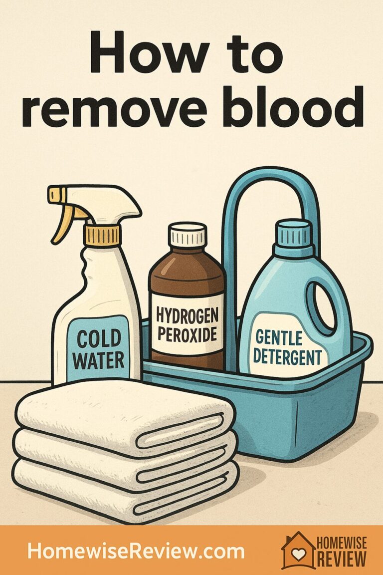 How to remove blood
