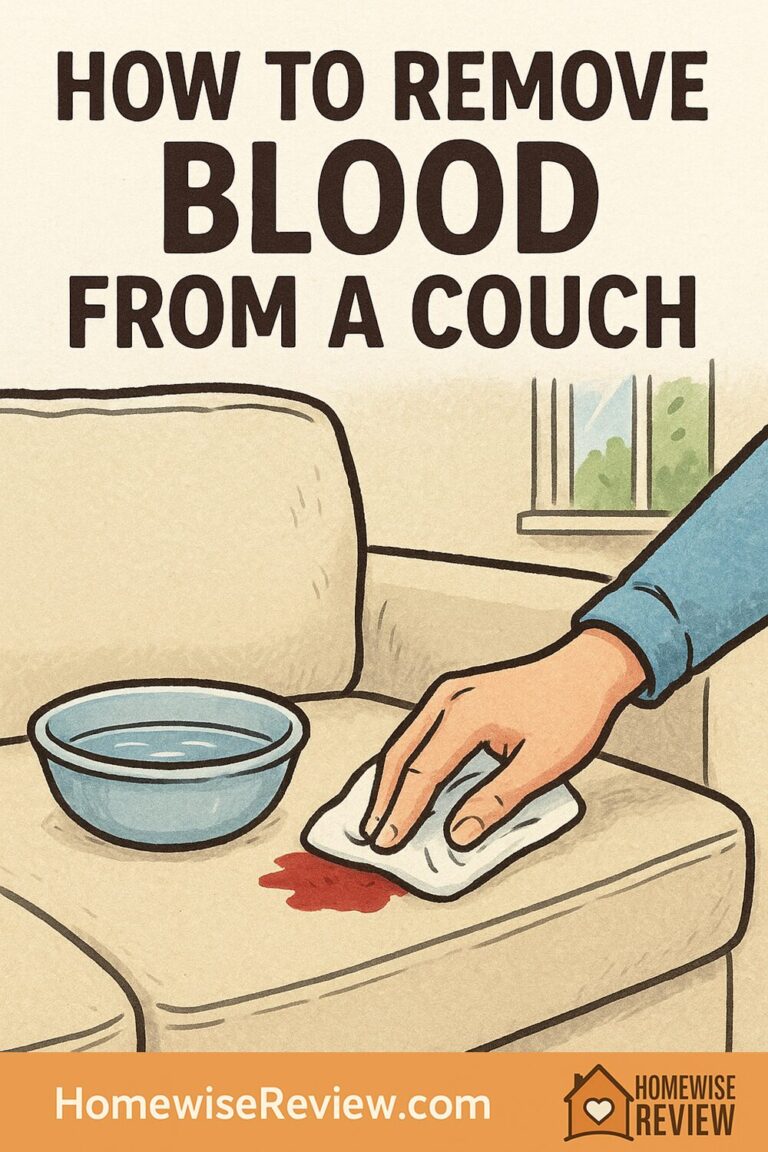 How to remove blood from couch