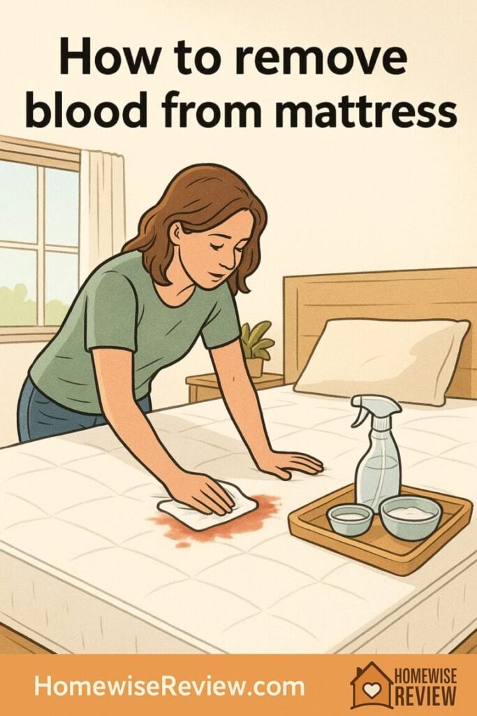 How to remove blood from mattress