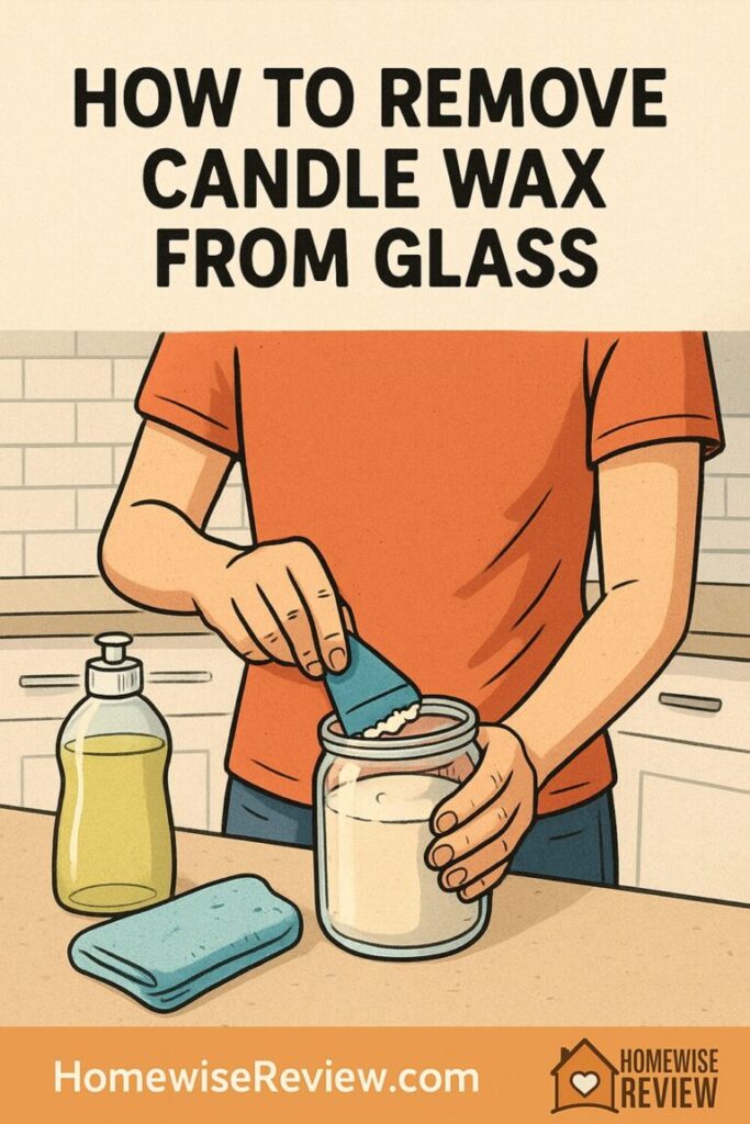 How to remove candle wax from glass