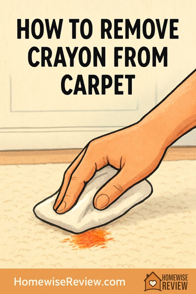 How to remove crayon from carpet
