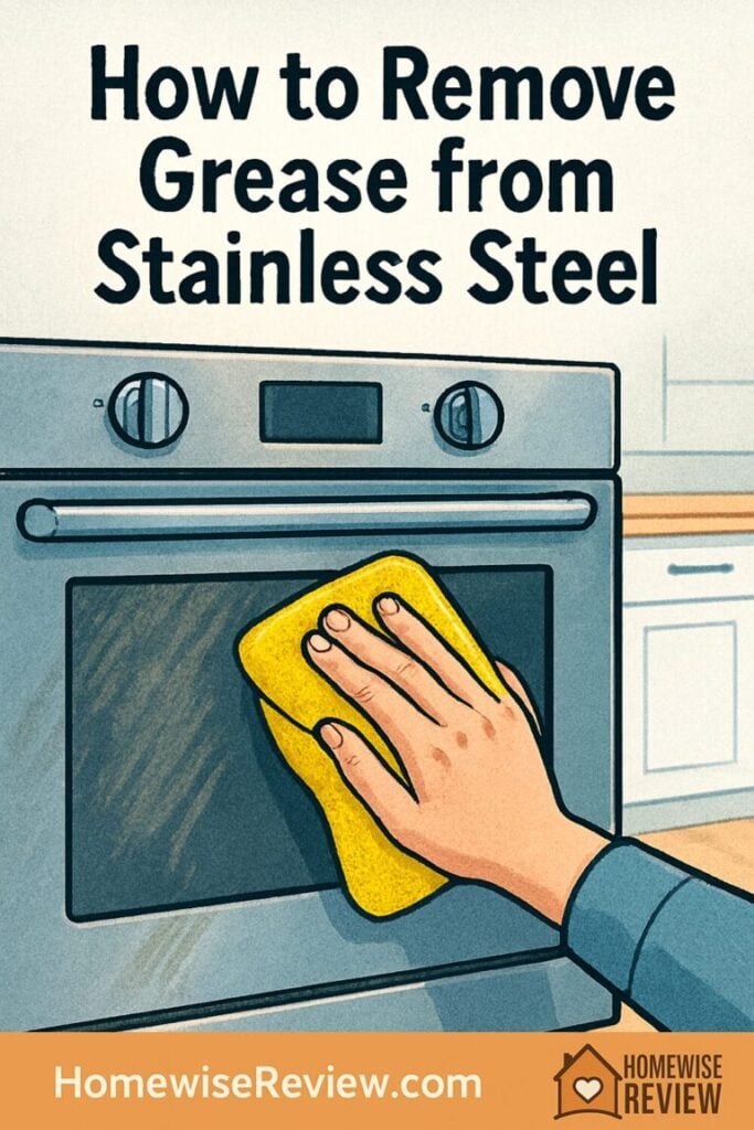 How to remove grease from stainless steel