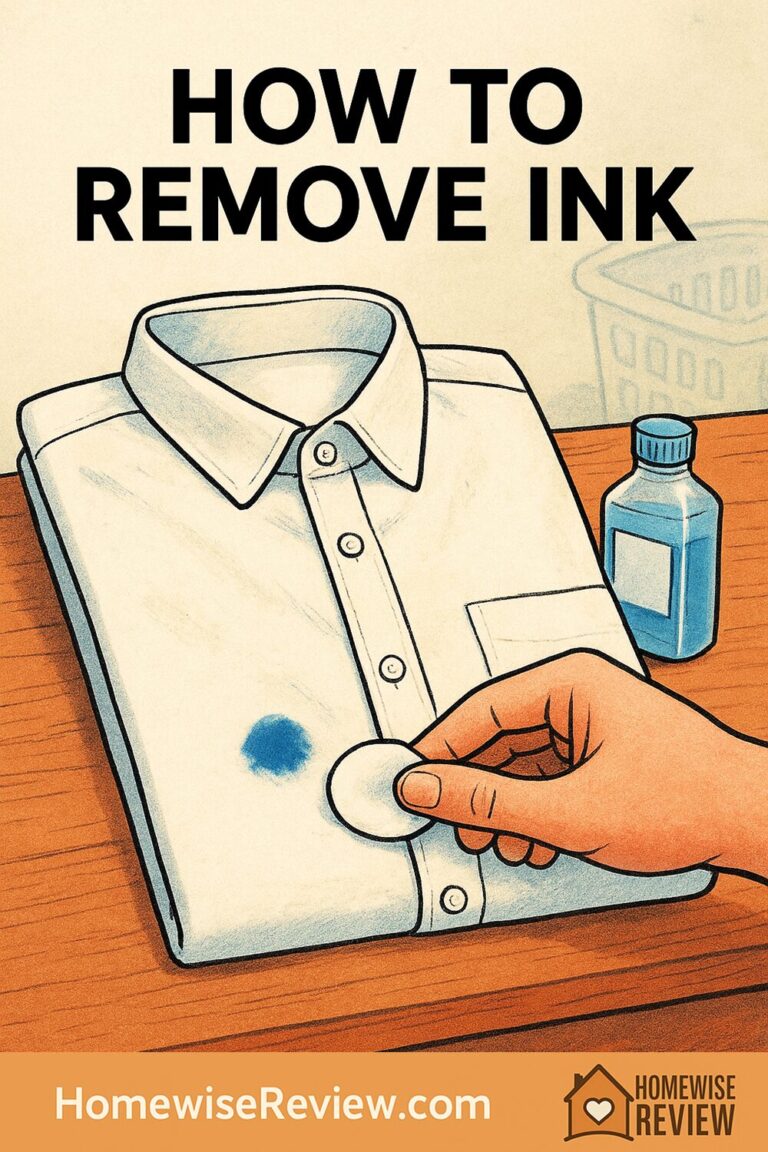 How to remove ink