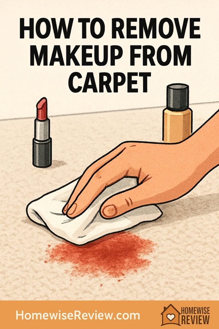 How to remove makeup from carpet