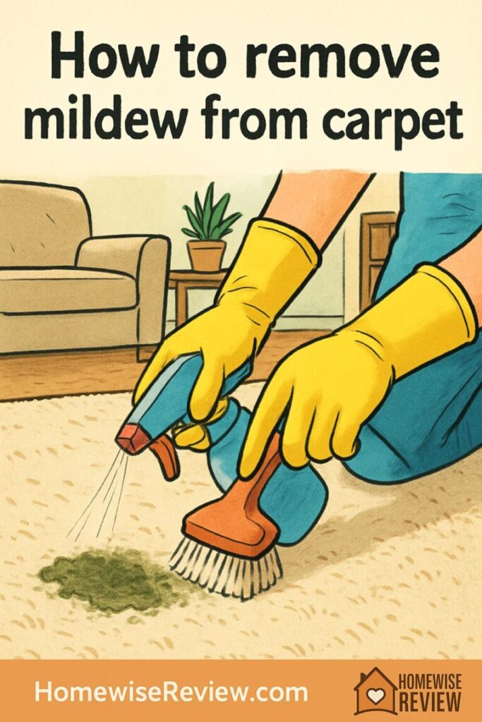 How to remove mildew from carpet