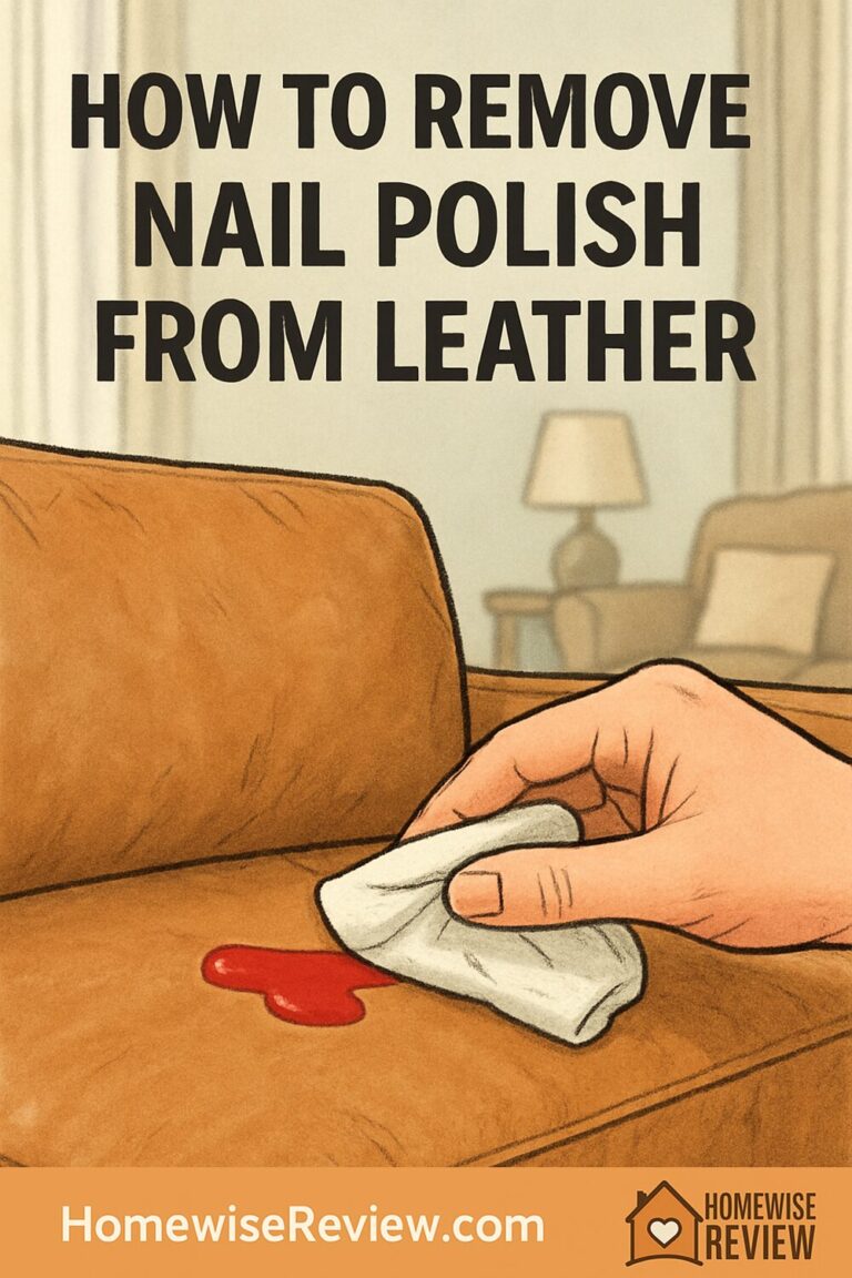 How to remove nail polish from leather