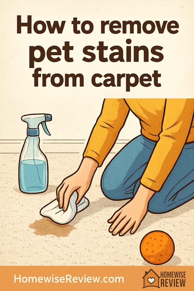 How to remove pet stains from carpet