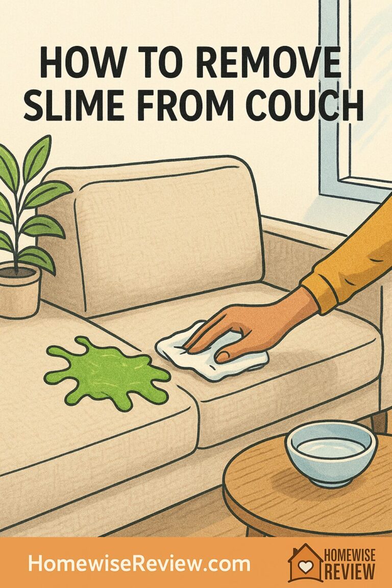 How to remove slime from couch