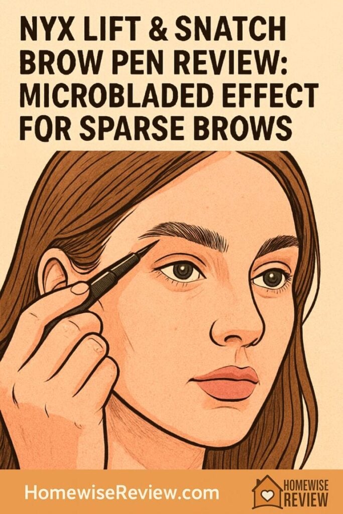 NYX Lift & Snatch Brow Pen Review: Microbladed Effect for Sparse Brows