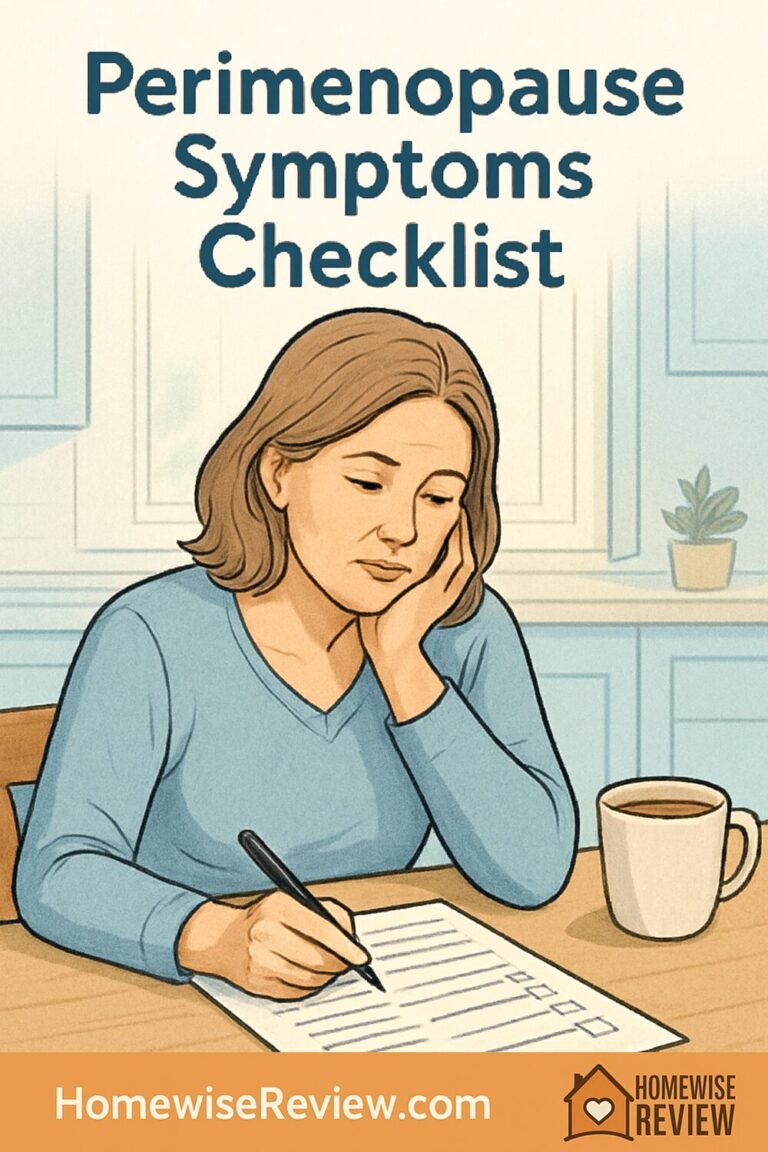 Perimenopause Symptoms Checklist
