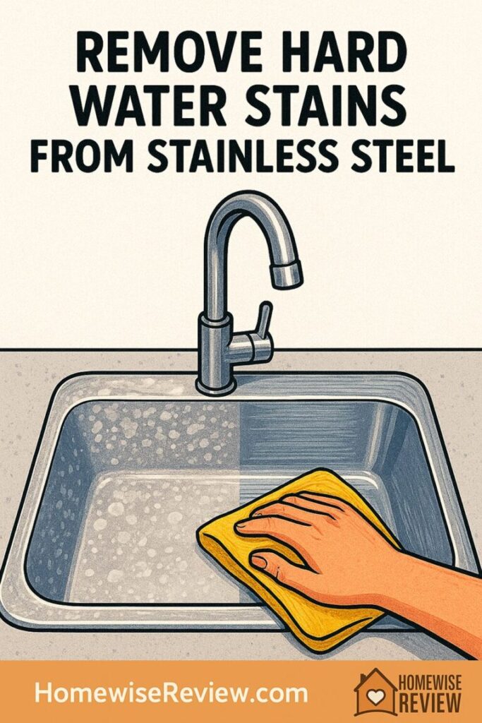 How to remove hard water stains from stainless steel