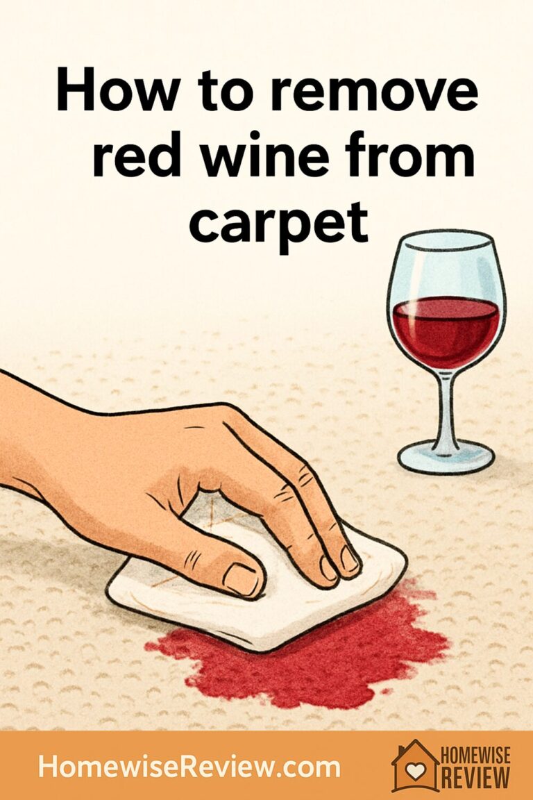 How to remove red wine from carpet