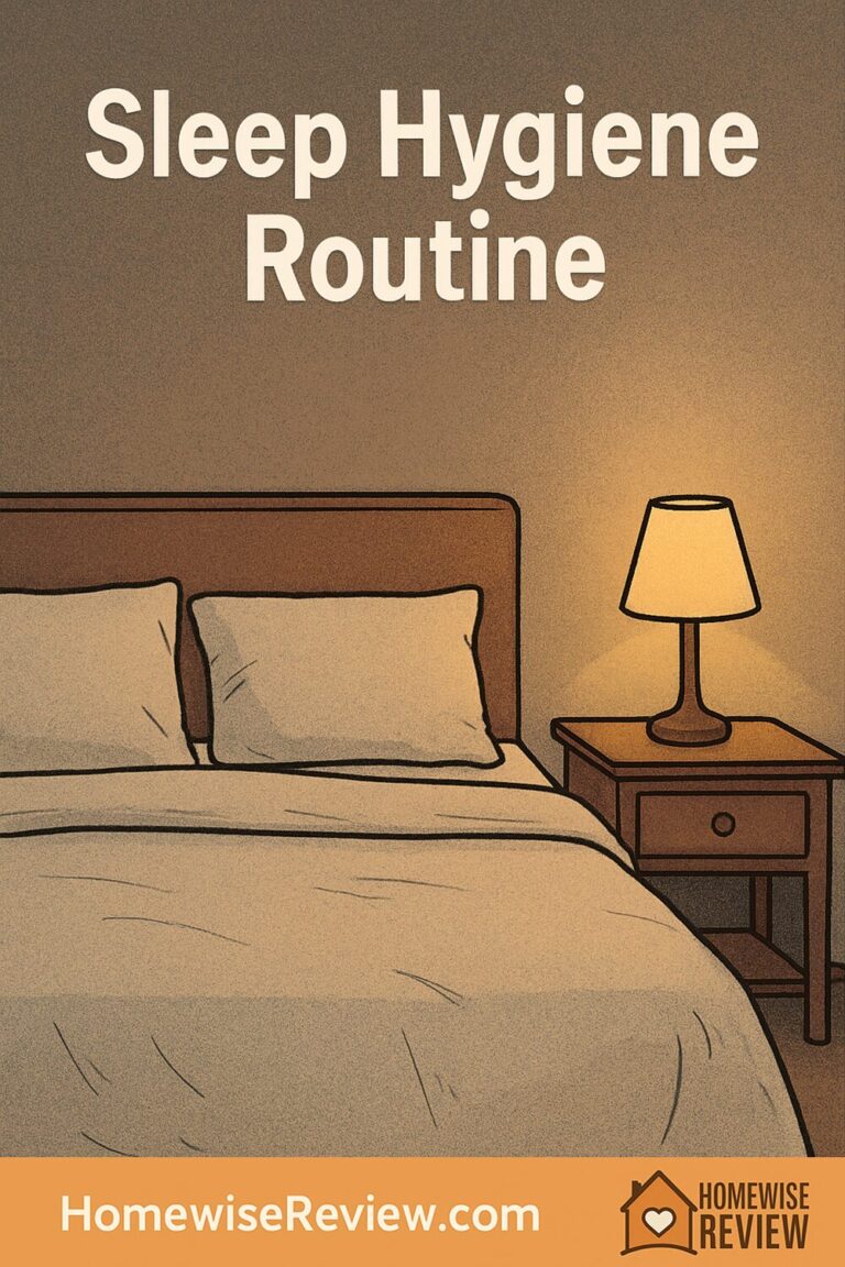 Sleep hygiene routine