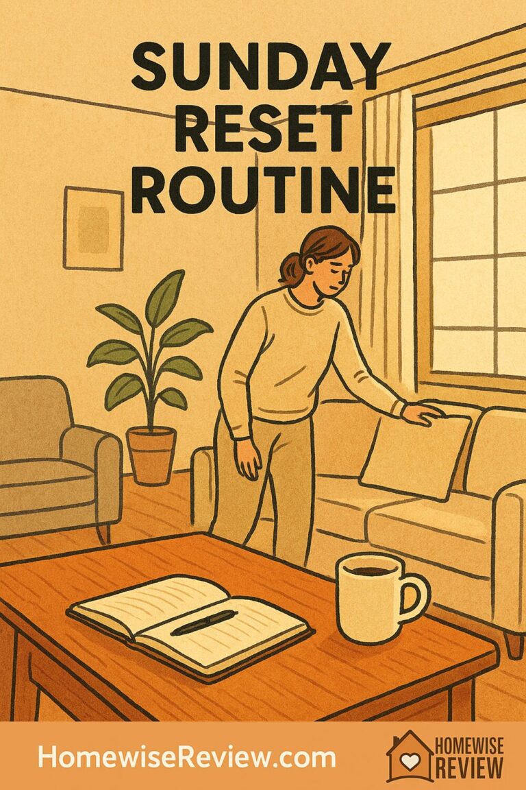 Sunday reset routine