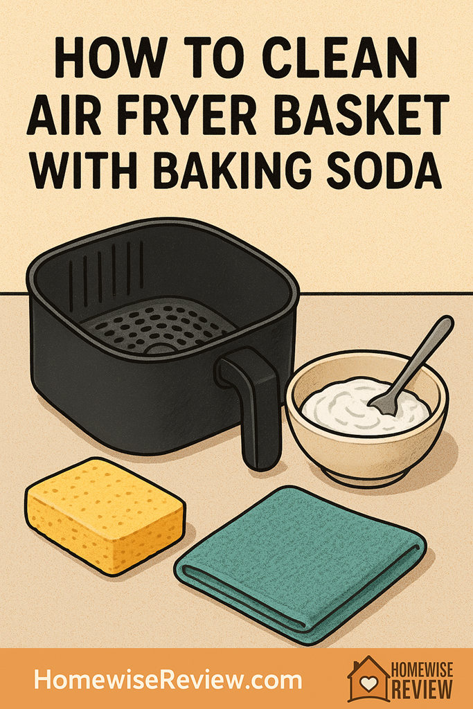 How to clean Air Fryer Basket with baking soda
