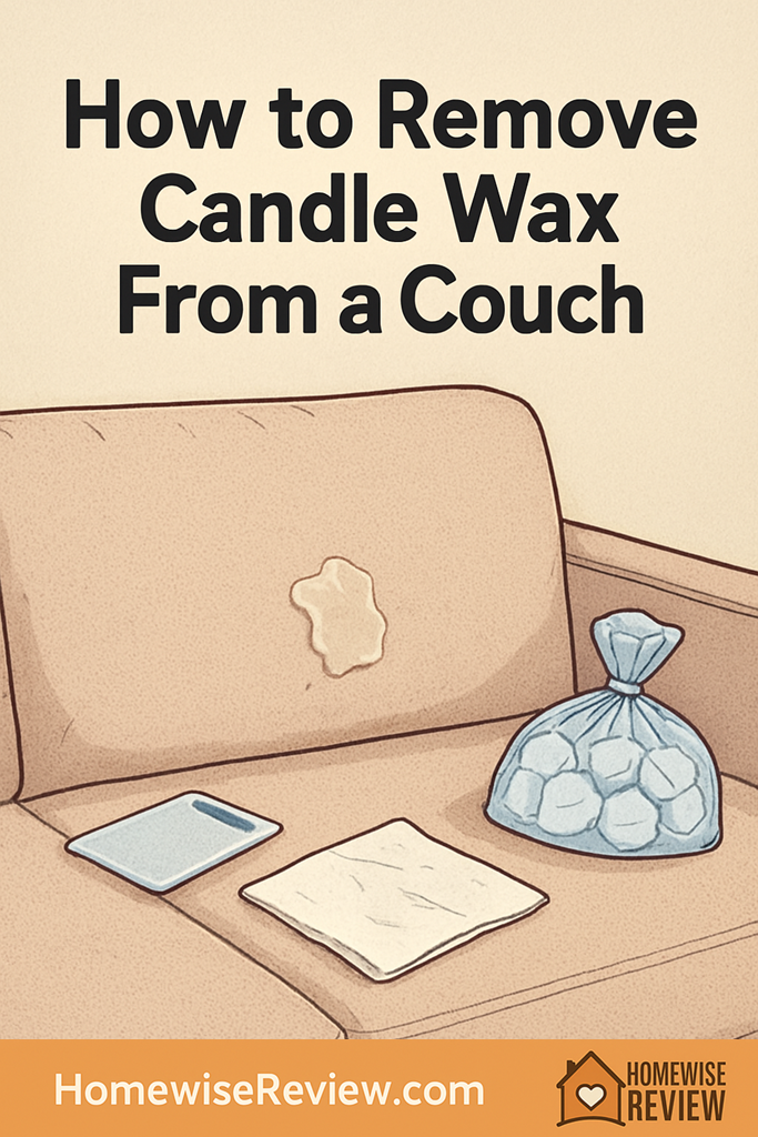 How to remove candle wax from couch