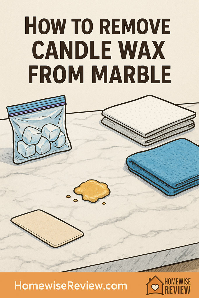 How to remove candle wax from marble