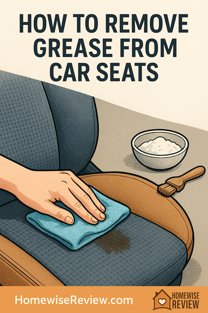 How to remove grease from car seats