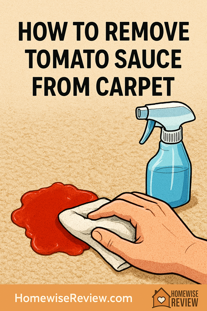 How to remove tomato sauce from carpet