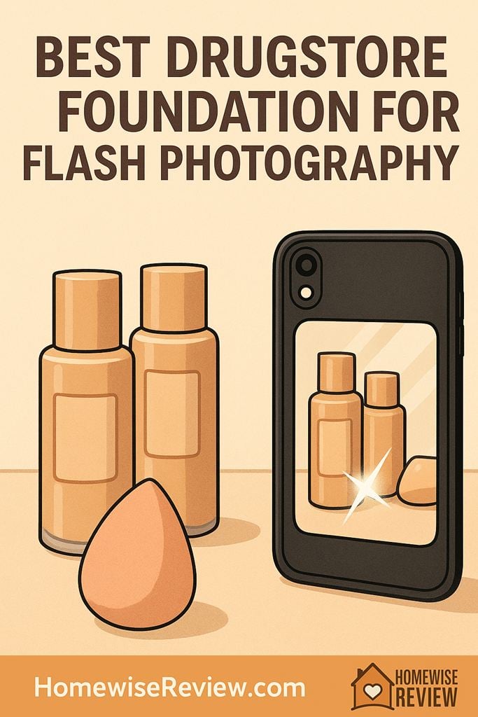Best Drugstore Foundation for flash photography