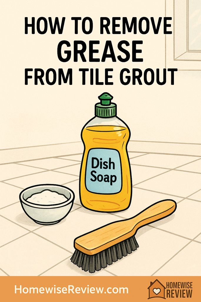 How to remove grease from tile grout