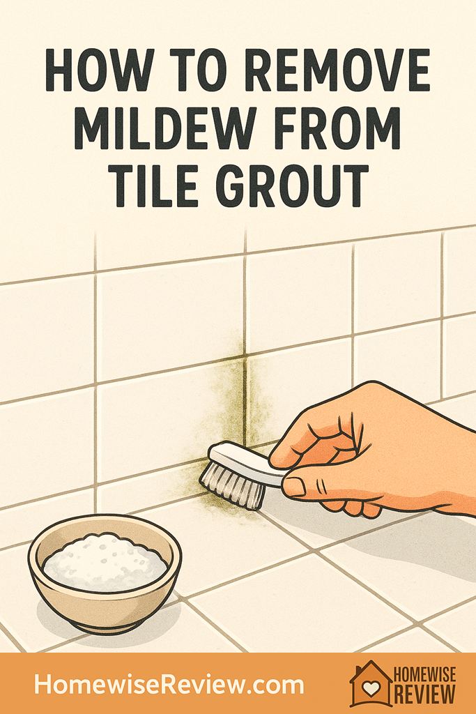 How to remove mildew from tile grout