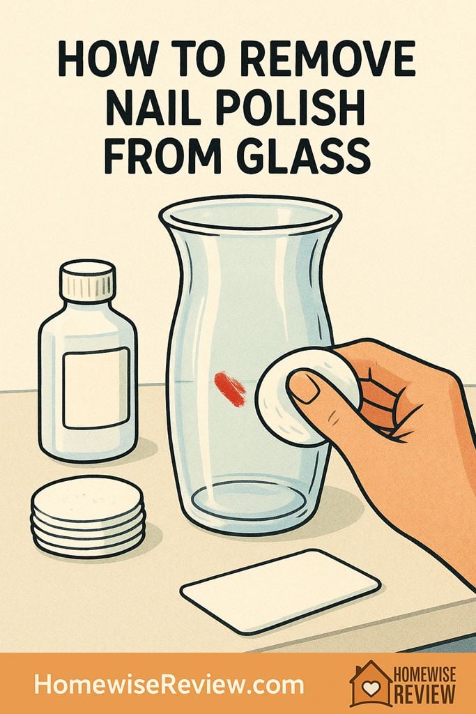 How to remove nail polish from glass